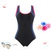 Women's High-Quality Conservative Triangle One-Piece Swimsuit for Professional Training
