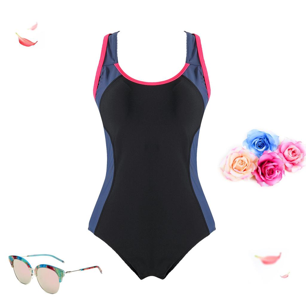 Women's High-Quality Conservative Triangle One-Piece Swimsuit for Professional Training