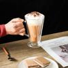 Double Wall Glass Coffee Mugs 13oz/400ml, Clear Glass with Handle,lnsulated, Cappuccino,Tea, LatteCups