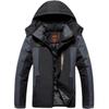 Chaqueta rígida acolchada con forro polar de talla grande para hombre, chaqueta deportiva para exteriores, chaqueta de montañismo