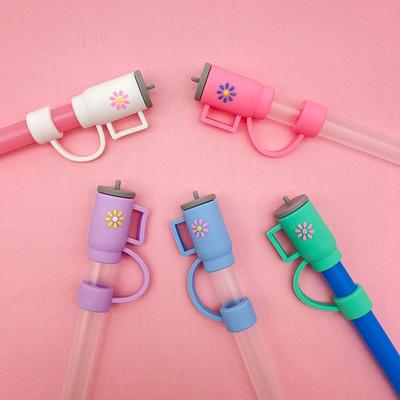 1Pc Creative Silicone Straw Covers Cap Compatible With Stanley 30&40Oz Cup 10Mm Straw Toppers Reusable Dust-Proof Straw Caps