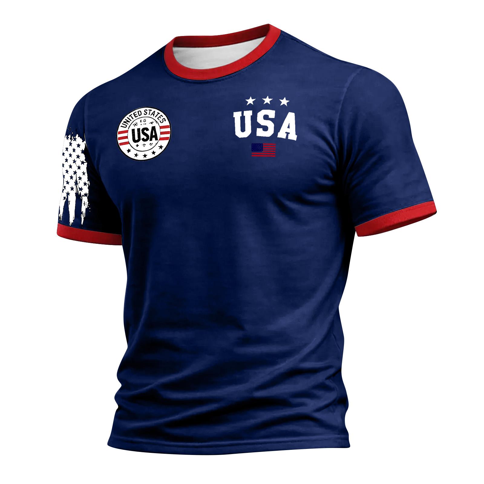 Мужская летняя рубашка с принтом с коротким рукавом Мужская повседневная модная рубашка S