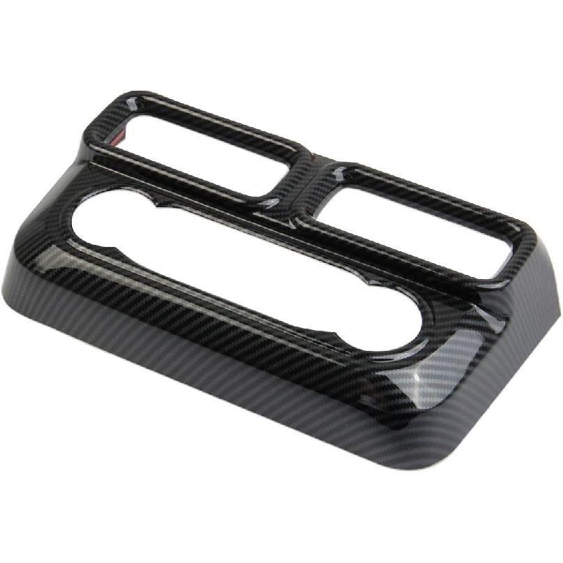 Carbon Fiber Central Control AC Switch Air Conditioner Panel Cover Vent Trim for Ford Maverick 2022-2024