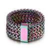 Retro rustfritt stål fiskeskala mesh båndring for menn kvinner unisex par smykker bryllup band navn graverbar