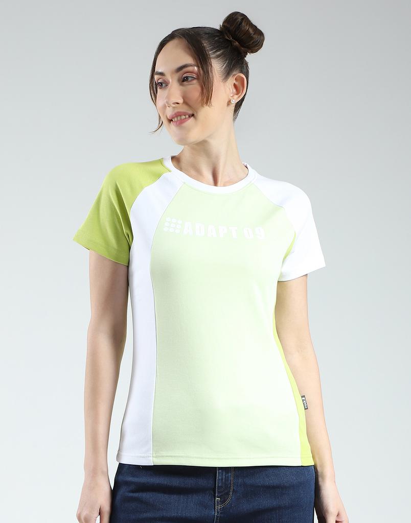 Rock It from House of Monte Carlo Women's Regular Fit Printed Round Neck Top