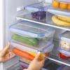 Microwave-Safe Fresh-Keeping Rectangular Lunch Box - Heat-Resistant, Sealed Plastic Food & Fruit Storage Container