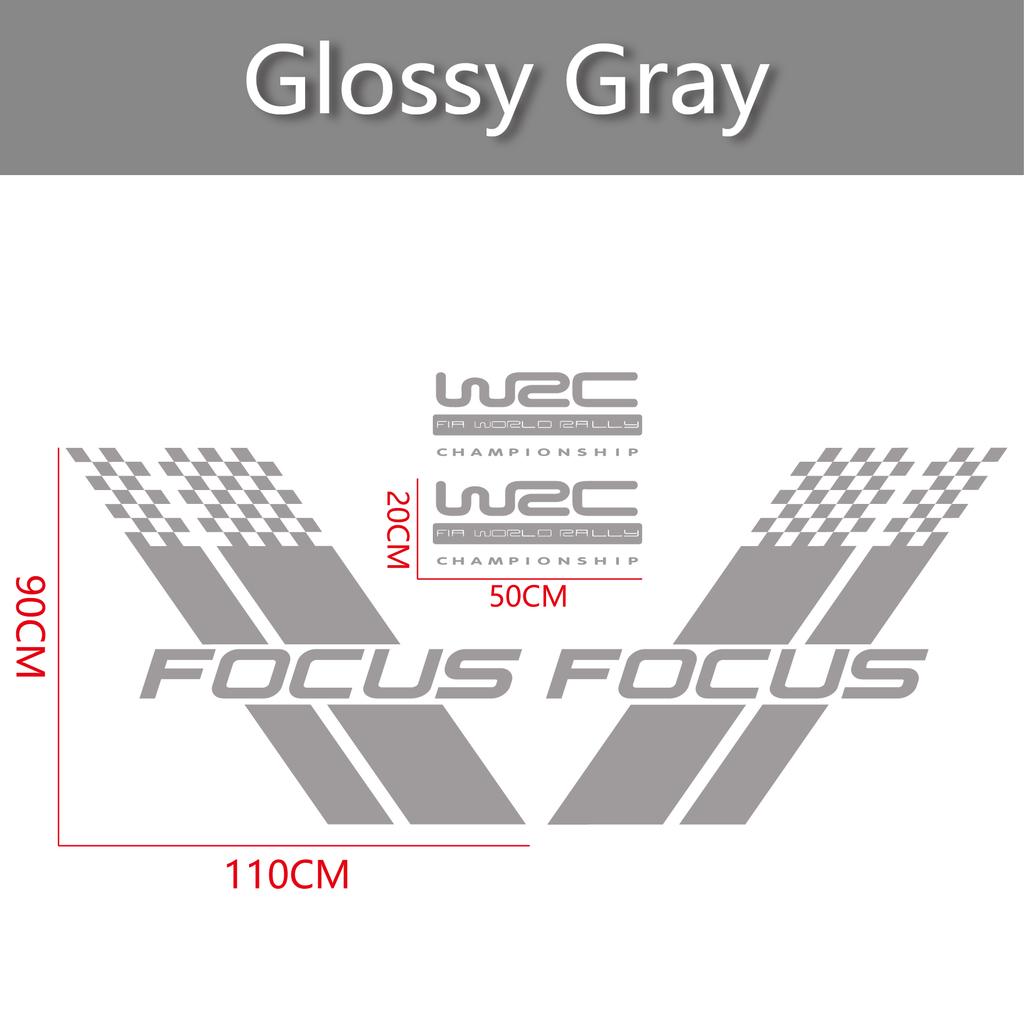 Samochodowe Naklejki na Obie Strony Nadwozia Stylowy Sportowy Styl Wyścigowy Auto Naklejka z Folii Winylowej Pasuje Do Ford Focus 2 3 MK2 MK3 Akcesoria Samochodowe