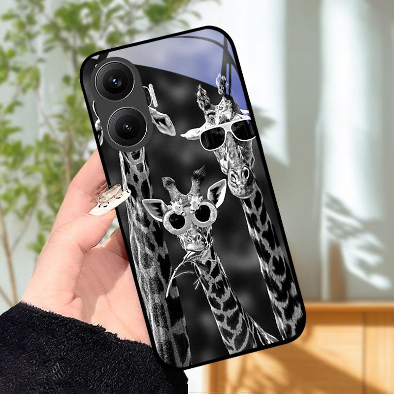 

Для Xiaomi POCO F7 Чохол-кришка Розкішні Захисні Чохли з Загартованого Скла Для POCO F 7 POCOF7 Задній Бампер Чохол Захисний Корпус Poco F7