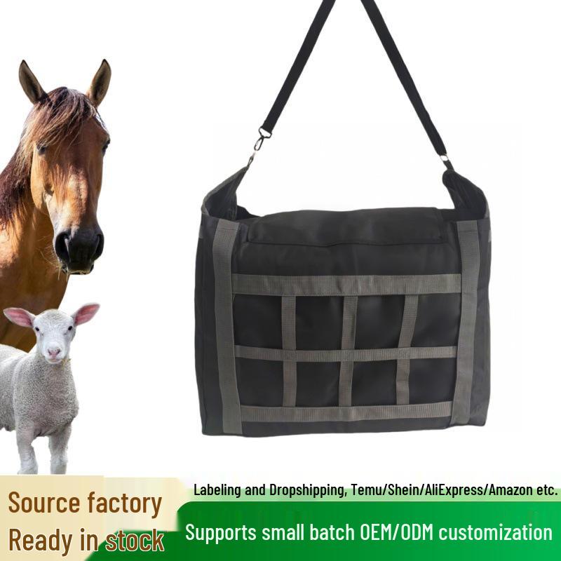Cross-Border Horse Hay Storage Bag - Wear-Resistant Oxford Cloth Dry Grass Bag for Pets