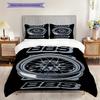 Dynamic Bbs Power Bedding (1 * Duvet Cover + 2 * Pillowcase, Without Core) 2D Flat Duvet Cover and Pillowcase Bedding Set Soft and Comfortable