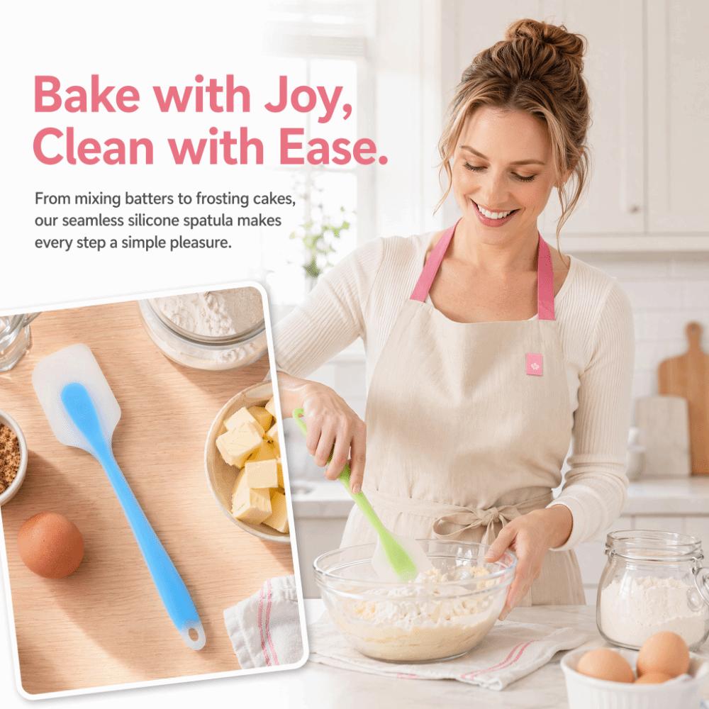 4PCS Food Grade Silicone Silicone Spatula Silicone Cooking Utensils  Scraping Bowls