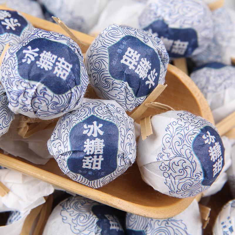 

2023 Весна Исландское древнее дерево Чистый материал Туо Ча Лонг Чжу Маленькие гранулы Высокой консистенции Каменный сахар Сладкий сырой чай Чай Пуэр Исландский сладкий