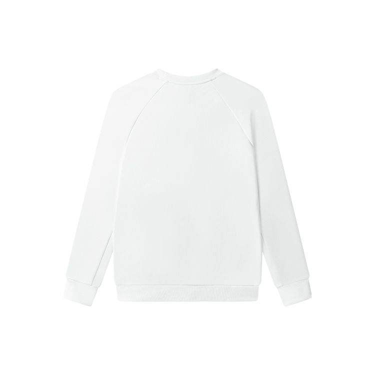 FILA Solid Color Crew Neck Casual Pullover Sweatshirt Men sweatshirt White F11M317204F-WT