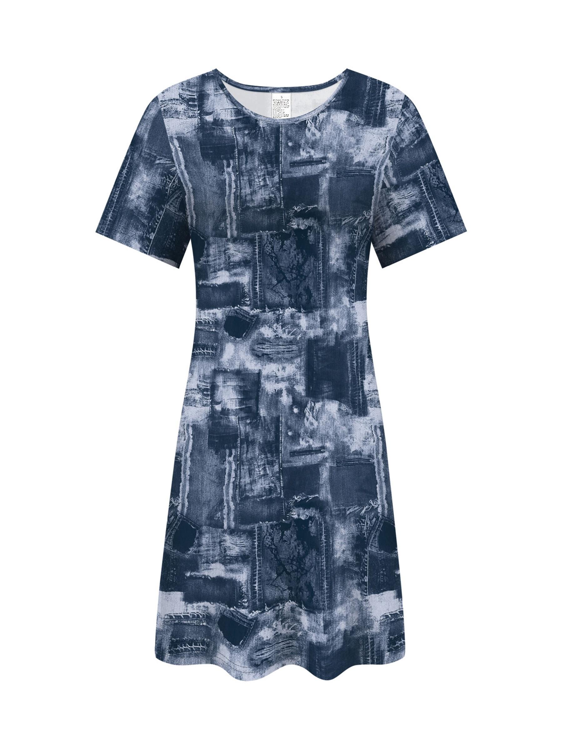 

2D Printing Retro Fashion Elegant Vacation Abstract Painting Tie-Dye Geometric Color Block Stitching Graphic All-Over Print Breathable Round Neck Shor 7XL дубильна кора