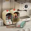 Desktop storage box multi-layer transparent drawer tea bag sorting box cosmetics storage cleaning storage box large capacity