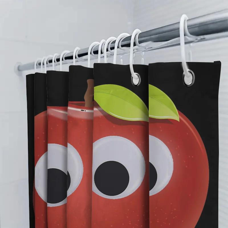 Eye-Catching Fruits Shower Curtain Set Perfect For Bathroom Decor