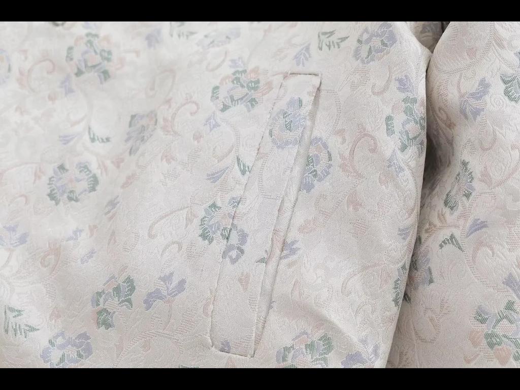 Women's Retro Jacquard Double-Sided Button Fur Coat - Stylish Chinese Autumn/Winter Top