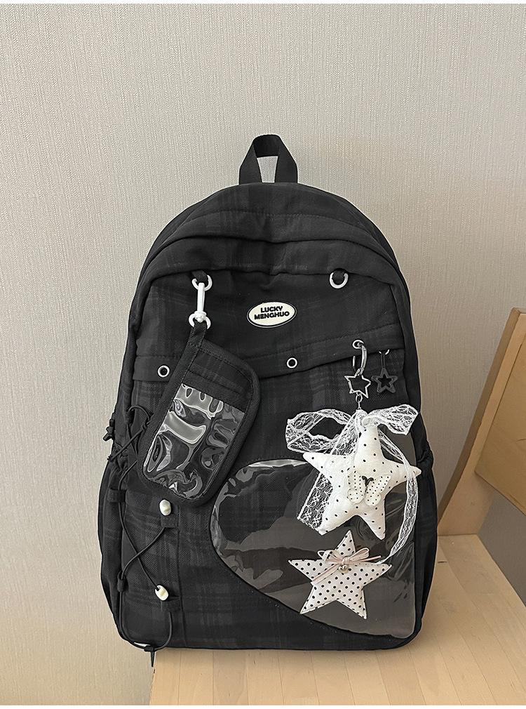 Schoolbag Japanese Sweet Backpack Large Capacity College Style Cute Girl Student Schoolbag Small Fresh Korean Version Ins Backpack
