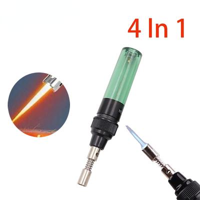 1300 Celsius Butane 4 In 1 Portable Soldering Iron Set Welding Pen Blow Gas Soldering Iron Cordless Tip Tool