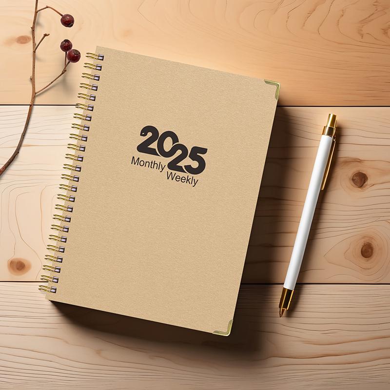 Simple Monthly Planner 2025 Notebook Weekly To Do List Notebook Monthly Schedule Book A5 Weekly Planner Student Stationery Gifts