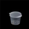 100Pcs Small Plastic Disposable Sauce Cups Food Storage Clear Package Box&Lid