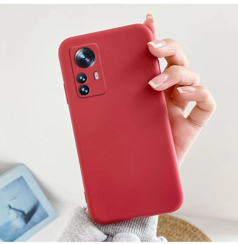 Liquid Silicone Case for Xiaomi Redmi Note 12s Lens Protection Shockproof Cover For Redmi Note12s Note 12 S Matte Case Couqe
