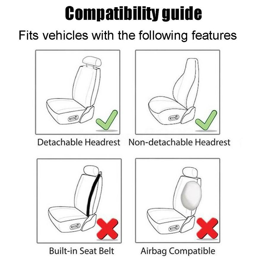 Please check the seat cover install manual before installing.
