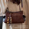 Underarm bag women's 2025 new autumn and winter high-end retro fashion shoulder bag suede messenger bucket bag