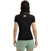 Under Armour HeatGear® OG Logo Print Crew Neck Slim Fit Short Sleeve T-Shirt Women Tops Black 1387562-001