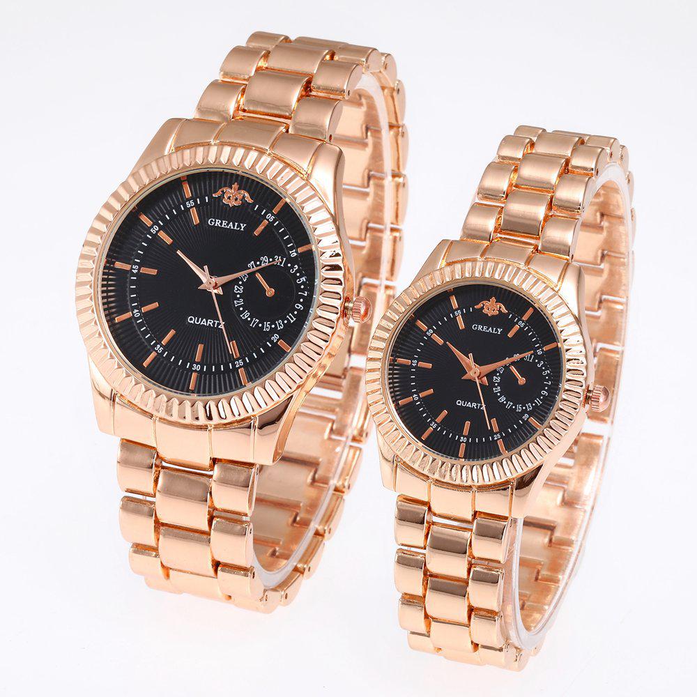 Women's & Men's Fashion Quartz Watch with Alloy Strap