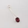 Pietra Preziosa Rodolite Argento Sterling 925 Gioielli da Donna Collana Fatta a Mano Ciondolo di Design 1,79" PP-69-19