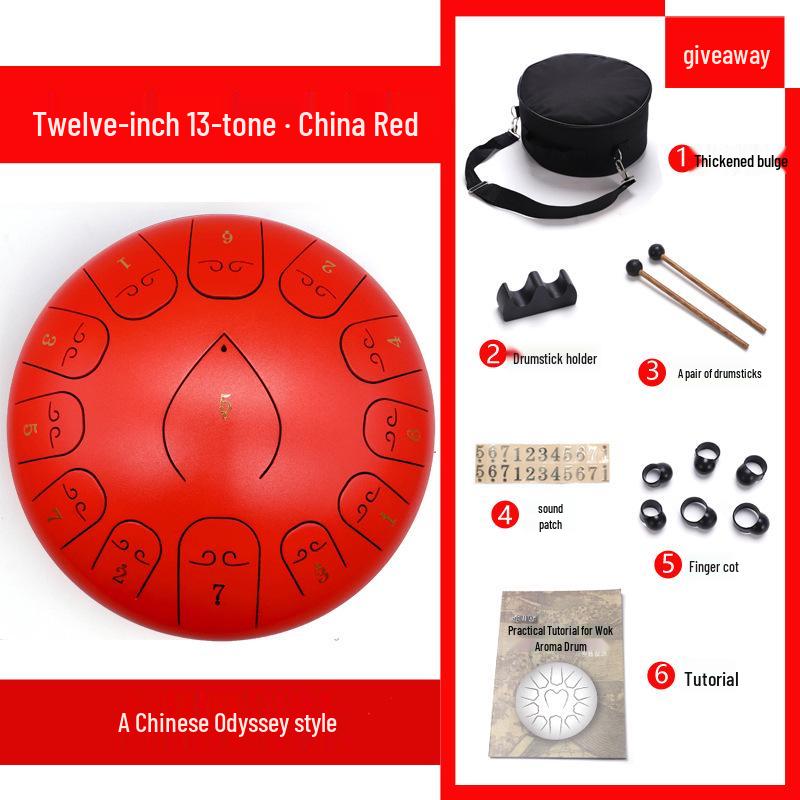 6-inch 11-tone Ethereal Steel Tongue Drum - Beginner to Professional Instrument for Kids & Adults