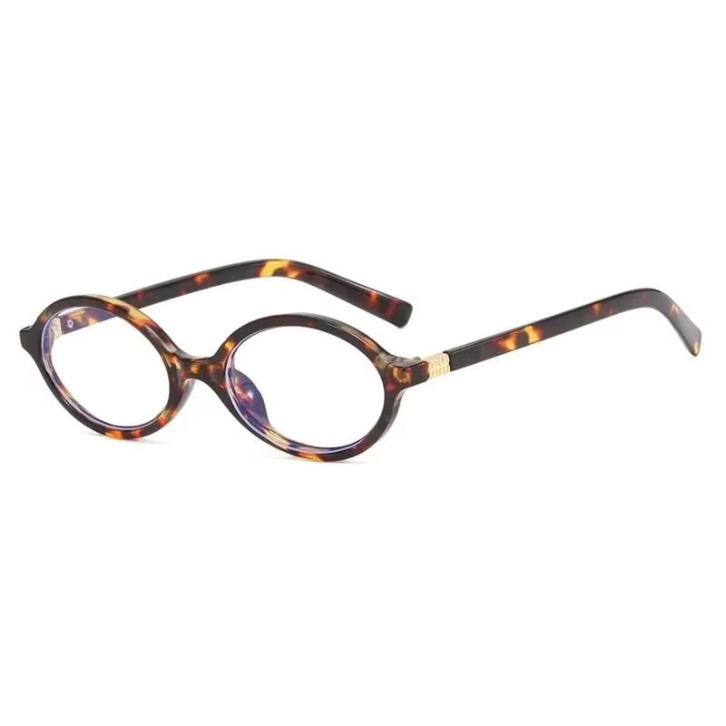Occhiali da sole ovali piccoli in stile retrò da donna, nuovi occhiali da sole leopardati sexy neri da donna, vintage, da donna