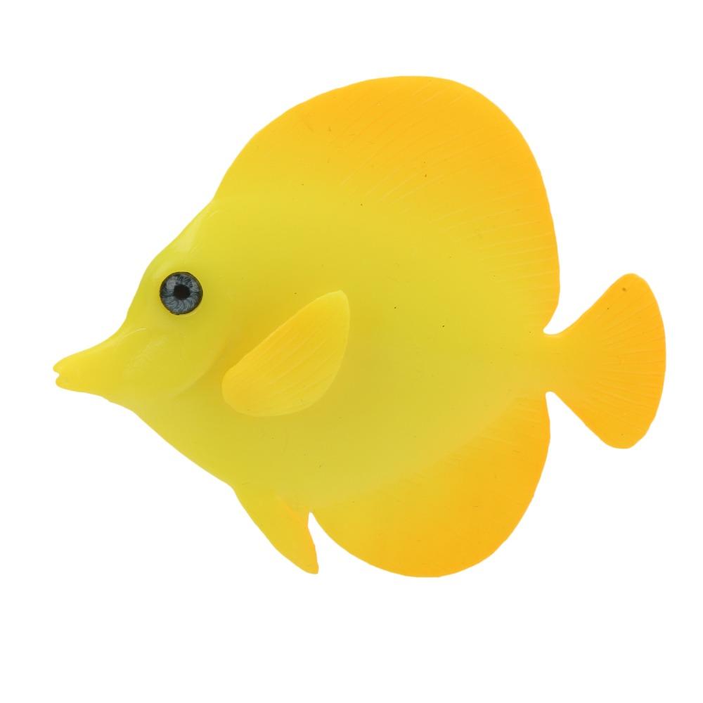 8Pcs Set Silicone Fake Glowing Fish Colorful Fish Tank Decoration Ornament Aquarium Decor  Aquarium