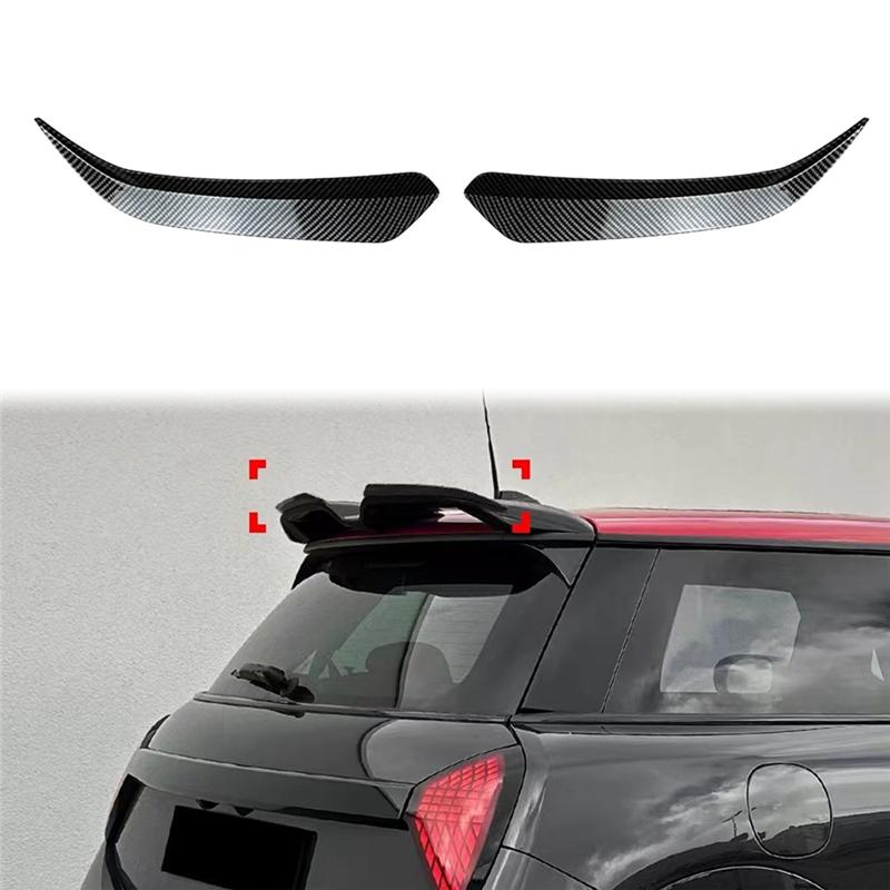 Rear Top Splitter Lip Spoilers For BMW Mini Cooper S JCW J01 F65 F66 2024 2025 Rear Trunk Spoiler Wing Carbon Fibre