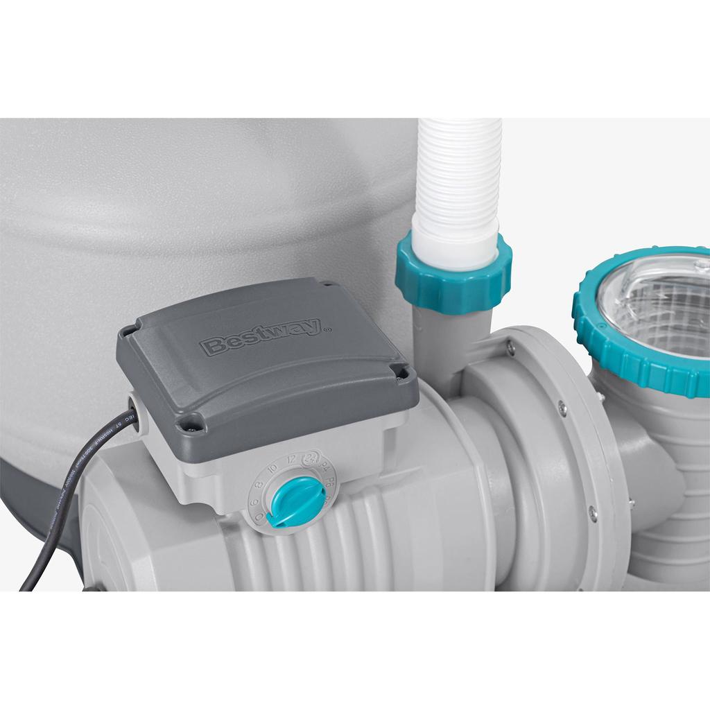Bestway 58486 11355 L/H Pool-Sandpumpe + Filterbälle