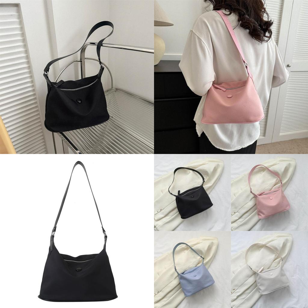 Fashionable And Stylish Autumn Season Single Shoulder Tote Bag For Women In Black Pink Blue Or White