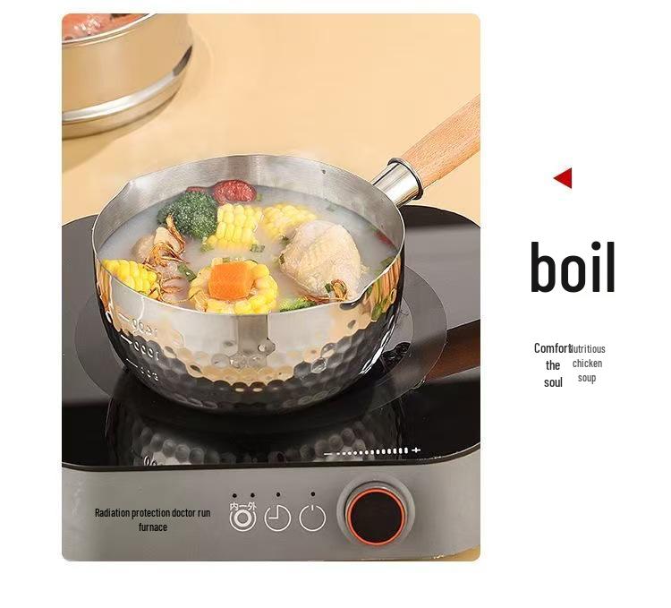 Multifunktionaler Antihaft-Topf aus Edelstahl für Suppe, Milch und Babynahrung