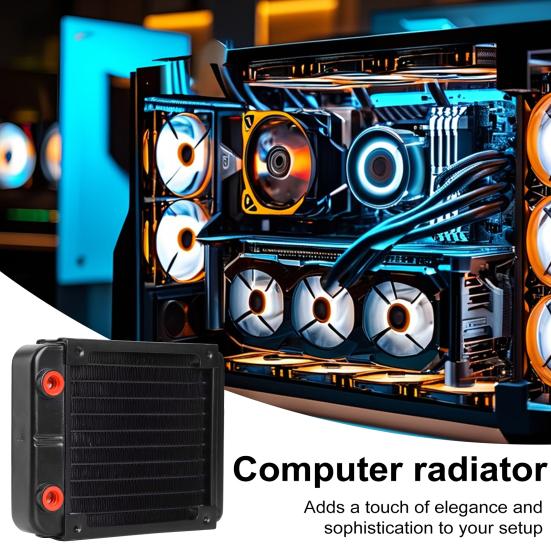 120mm Water Cooling Radiator Widely Used G1/4 Thread Aluminum Heat Exchanger Radiator PC Cooler Heatsink