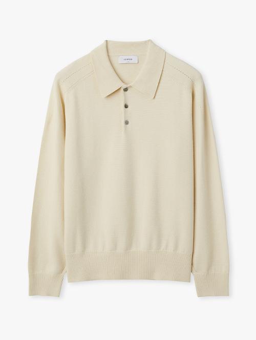 Le Mad Saddle Collar Knit - Light Beige