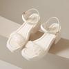 2025 Summer New Versatile Skirt High Heel Platform Lightweight Sandals Daily High Heels Women's Non-slip