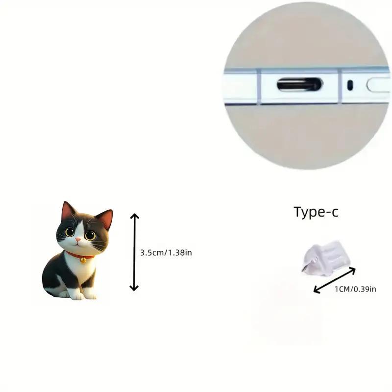 1/3 Stück Niedlicher Chihuahua Acryl Handy Staubschutzanhänger für iPhone, Samsung und Xiaomi