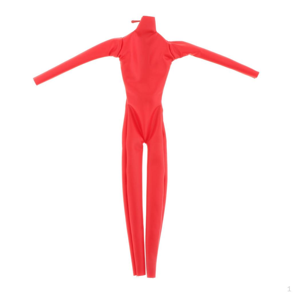 1/6 Clothes Fashion Comfortable PU DIY Project Gifts Stand Jumpsuit Coat for Figures Body Accs Dress