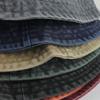 Washed denim bucket hat sun hat women's fashion spring and summer sun protection outdoor face small big brim tide basin hat