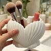 Coastal Style Shell Shape Toothpaste Toothbrush Holder Aesthetic Pen Storage Holder  Desk Use
