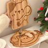 Tegneserie Skjærebrett Kawaii Tre Matbrett Cinnamon Roll Jente Barn Brød Frokosttallerken Frukt Desserttallerken