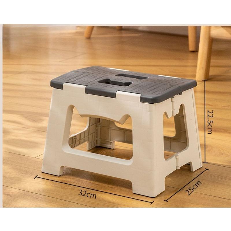 Portable Folding Stool Outdoor Bench Fishing Stool Modern Simple Portable Plastic Small Stool серый