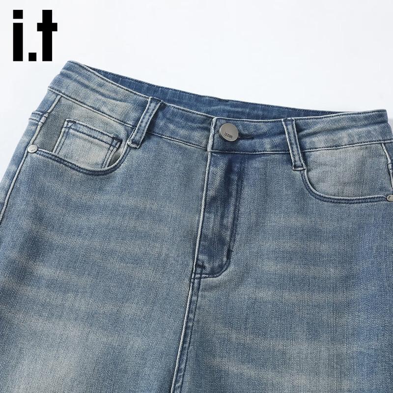 izzue it Women's High-Waist Slim Fit Flared Jeans