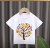 New Style Childrens Cartoon Fruit Print Roundneck Shortsleeved Tshirt Girl Clothes Boys Clothes Kids Clothes Modal Fabric