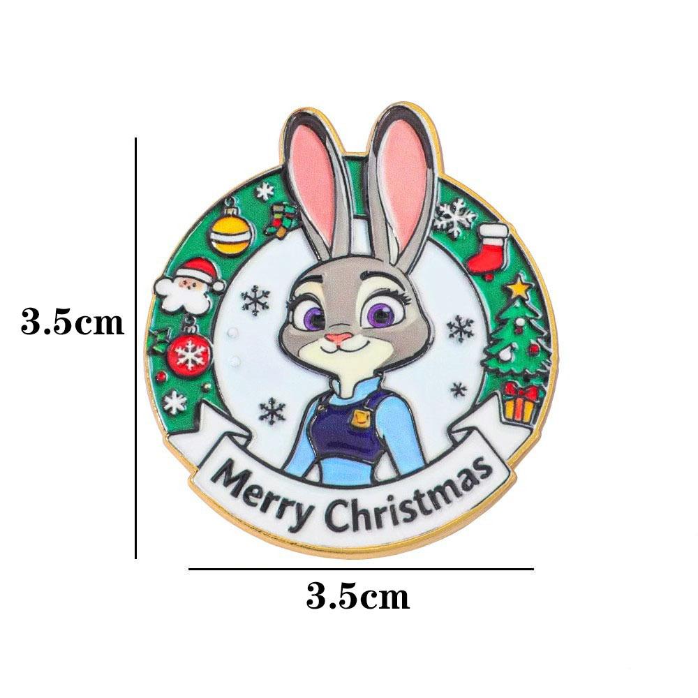 28 Spot Crazy Zootopia Metal Badge Nick Fox Judy Rabbit Alloy Enamel Brooch Hot Sale
